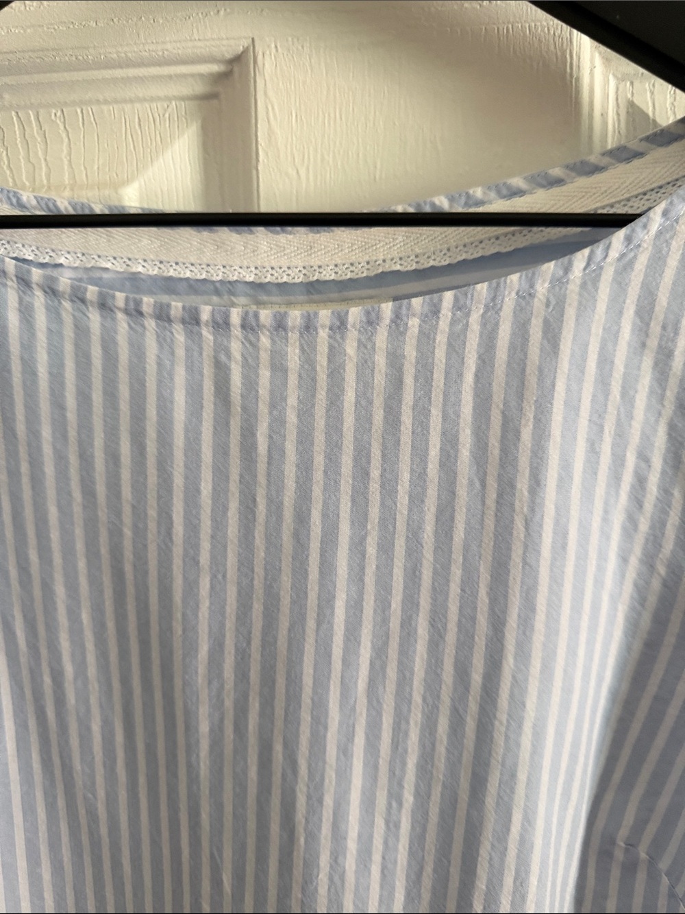 Vineyard Vines Light Blue & White Striped Bell-Sleeve Blouse - Picture 8 of 13